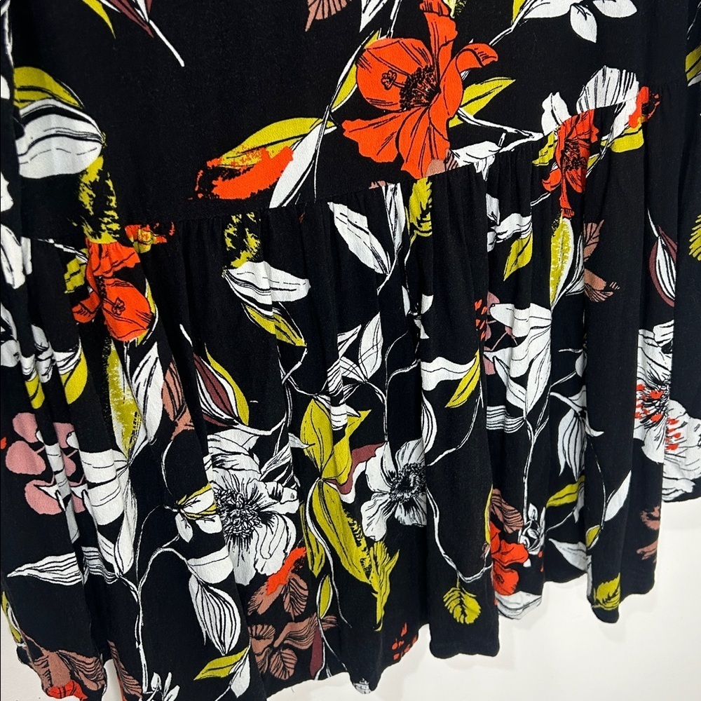 FREE PEOPLE Bella Floral Mini Tunic Dress Size XS - Picture 14 of 15